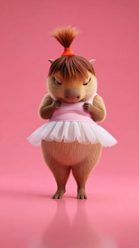 71 Cent Baby Boo 🐻💃🏼❤️ @dreamface_ai Made with DreamFace AI 🎬 Use my code ➡️ qv27YBbM ⬅️ a discount! #ai #capybara #dance #cute #Shorts