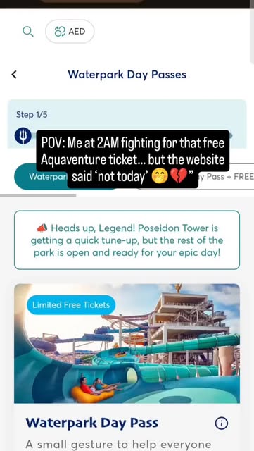 #Adventure Cove Waterpark Tickets Reel by @chielax_yl - It's free but hard to get😅
#fyp #relatable #aquaventurewaterpark #freetickets #goodvibes
