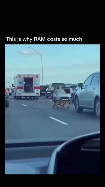 #Driving Reel by @ai_unitedpixel - RAM prices right now feel wildly out of touch, and it's not because your PC suddenly needs more upgrades. The real culprit is AI. Massive data centers