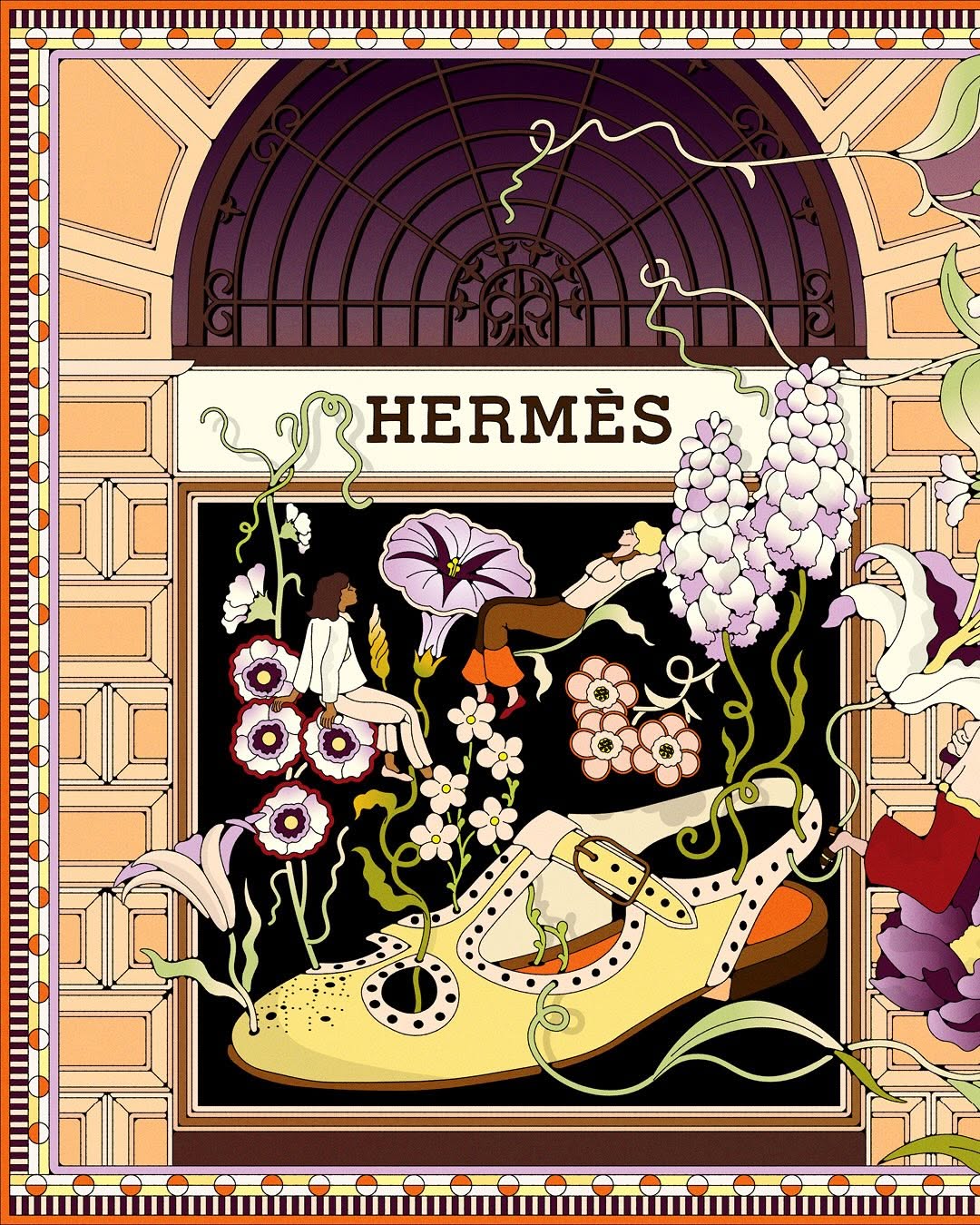 Seize the day 🌷💐 Get into the swing of spring. Fairyland by @mfrancescamelis #BloomForImagination #HermesAccessories #Hermes