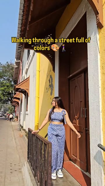 #Wanderlust Alley Instagram Reels Reel by @kirtikafulwani28 - Found this beautiful colorful street and couldn't resist walking through it. 🌸✨
#reelitfeelit #colorfulvibes #explorepage #daman #streetvibes