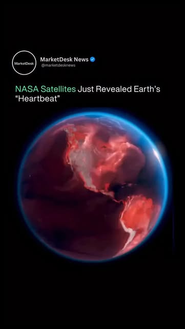 #Earth From Space Full Disk Nasa Photograph Reel by @marketdesknews (verified account) - This is not a dying alien world. This is Earth. And what you are watching is the planet breathing.
Every red region visible in this satellite visualis