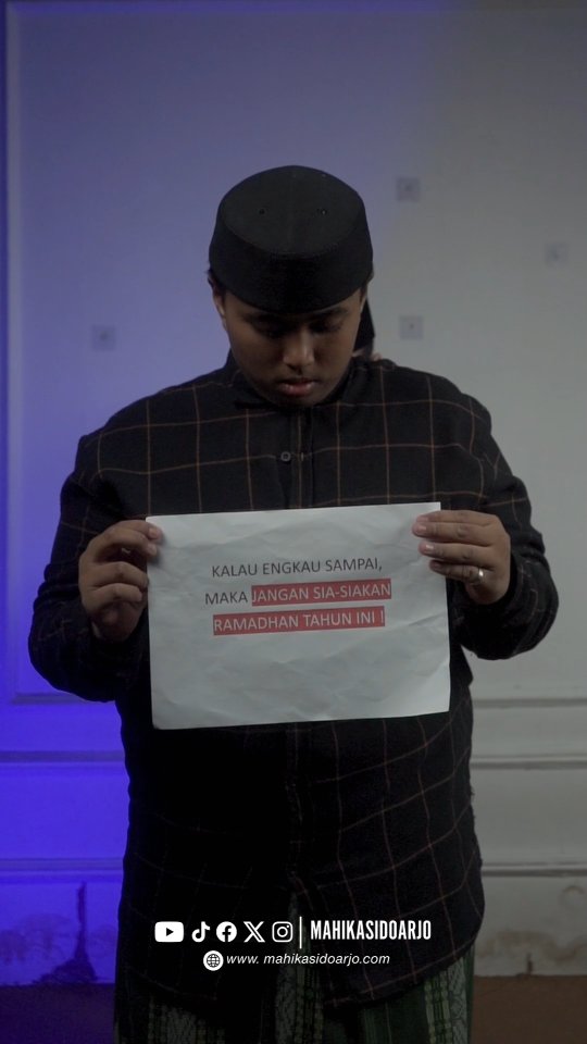 Ada yang baru ingin berbuat baik setelah semuanya selesai. Sedangkan kita masih diberi kesempatan untuk memperbaiki diri di Ramadhan ini. Jangan tunggu nanti untuk berubah, sebelum semuanya terlambat