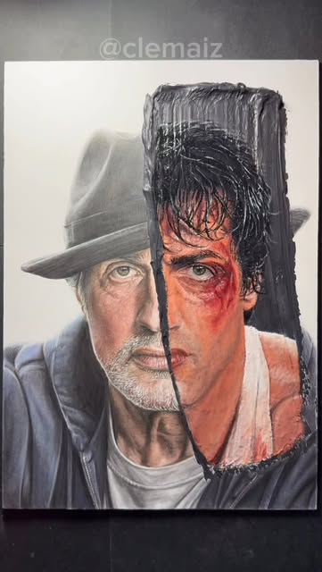 #Portrait Reel by @clemaiz - I had been wanting to try painting a portrait for a while.
I knew I'd have to trust the process… just not this much.
As you'll see in the early stage