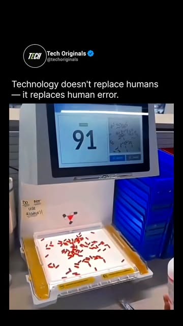 #Artificialintelligence Reel by @techorginals - Technology Doesn't Replace Humans - It Eliminates Human Error
Automation and AI-powered systems are transforming industries by reducing human mistake