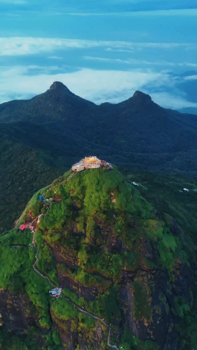 Adam’s Peak, known locally as Sri Pada, is one of the most sacred mountains in Sri Lanka. For centuries, pilgrims from different faiths have made the climb to its summit, where a footprint shaped rock