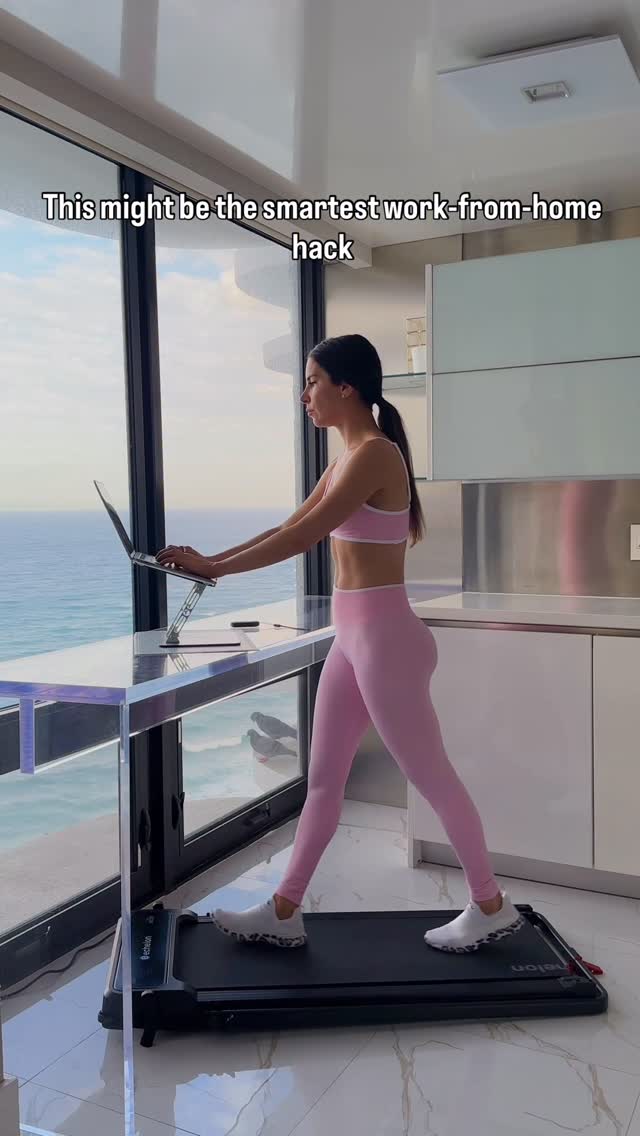 Working from home with ADHD is not exactly easy for me… sitting still all day just isn’t happening 😅 this @echelon.fit recovery walking pad has been a game changer. I’ll answer emails, take calls,