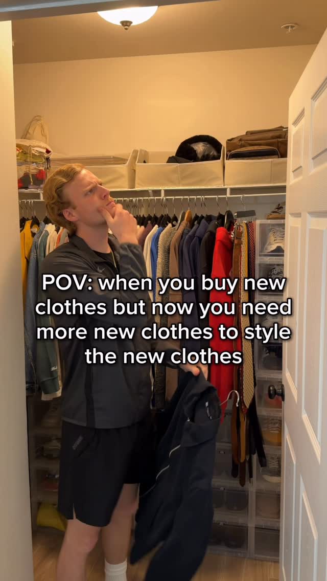 Just me? 🤷🏼♂️🤔 #funny #relatable #newclothes #closet #shopping