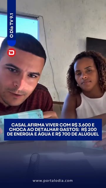#Aluguel Reel by @sistemaodia - Um casal viralizou nas redes sociais ao mostrar como consegue sobreviver com R$ 3.600 por mês, pagando R$ 700 de aluguel, R$ 200 de energia e água, e