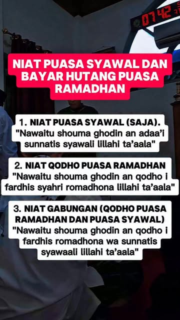 #Puasa Ganti Ramadhan Reel by @syahrulramadhan606 - Niat puasa syawal dan bayar hutang Puasa Ramadhan
#fypviral #fypreel #jangkauanluas