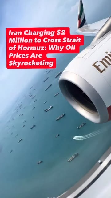 #Iran Reel by @lochehogaye - Iran is now charging a $2 million "Security Tax" for ships crossing the Strait of Hormuz, sent oil prices to record highs in March 2026. While some na