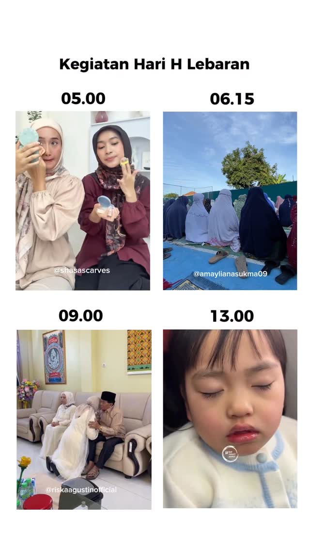 Rundown acara day 1 Lebaran 😭🫵 Ada yang relate ngga nih? 😭 #fyp #lebaran #lebaran2026 #idulfitri #luwesgading