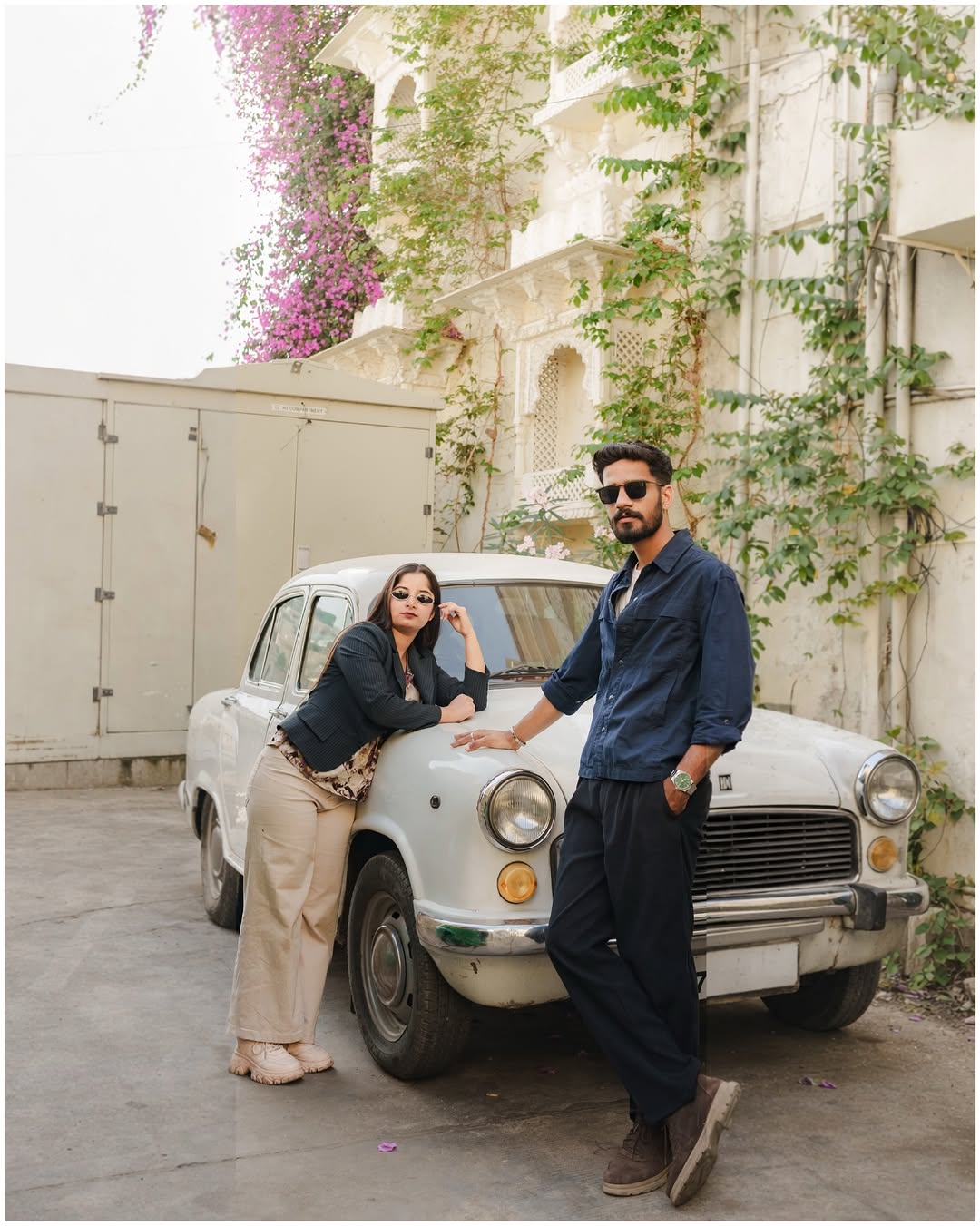 “A Love That Feels Like Home” In the quiet corners of Udaipur, where sunlight melts into the lakes and time slows down, Yukta & Rohit found their rhythm — effortless, unspoken, real. No grand gestur