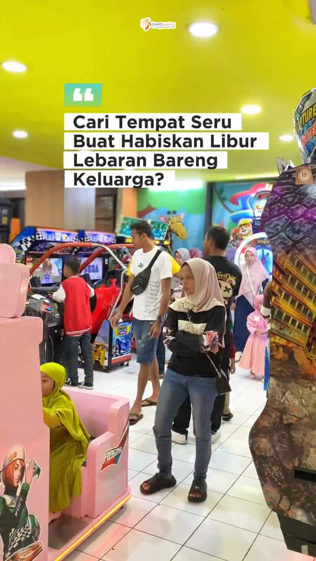 Bingung mau ajak si kecil ke mana pas libur Lebaran nanti? 🤔 Mending langsung gas ke Mr. Games Luwes Gading! 🎢✨ Areanya super higienis dan ramah anak, jadi si kecil bebas eksplorasi semua permainan