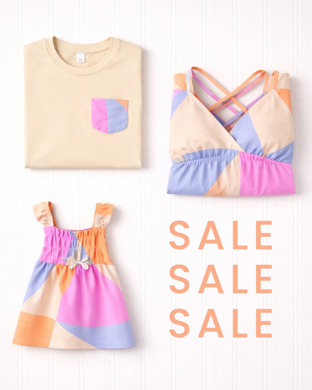 Matching looks for every occasion 💛 Soft colors, easy fits, and styles you’ll wear all summer long ✨ The sale is going fast—find your favorites at the link in bio 🛍️ #patpat #easteroutfits #matchi