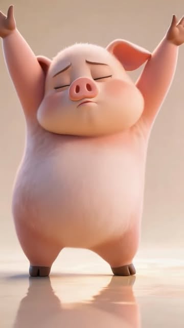 New dancer unlocked 🐷🔥If you liked it, please let me know in the comments. #ai #dance #pig #cute #Shorts