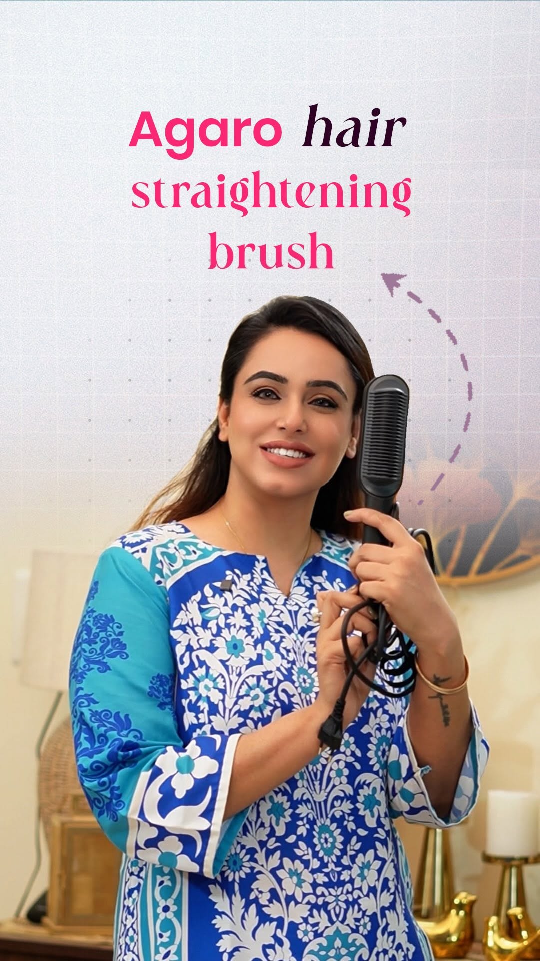 Bad hair days donβt stand a chance anymore. Using the AGARO Hair Straightening Brush and itβs honestly the easiest way to get smooth, straight hair without putting in too much effort. It heats up qui