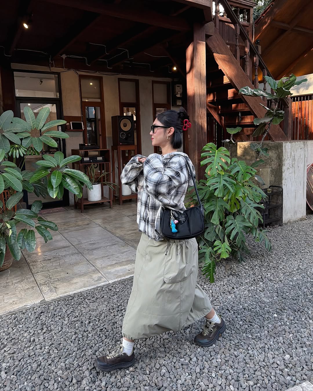 just a shirt & skirt kind of day with @lifework.indonesia 😆❤️