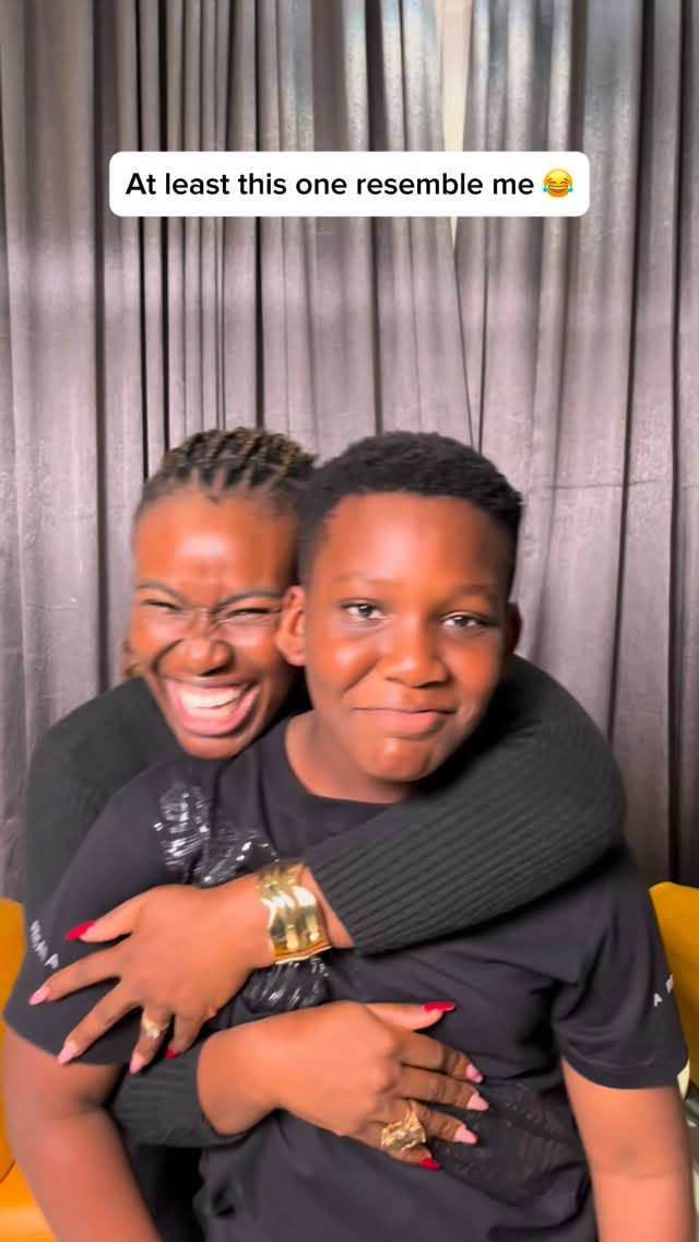 Where all the Pipo wey talk say non of my children resemble me? Ebube na my carbon copy π€ͺπ