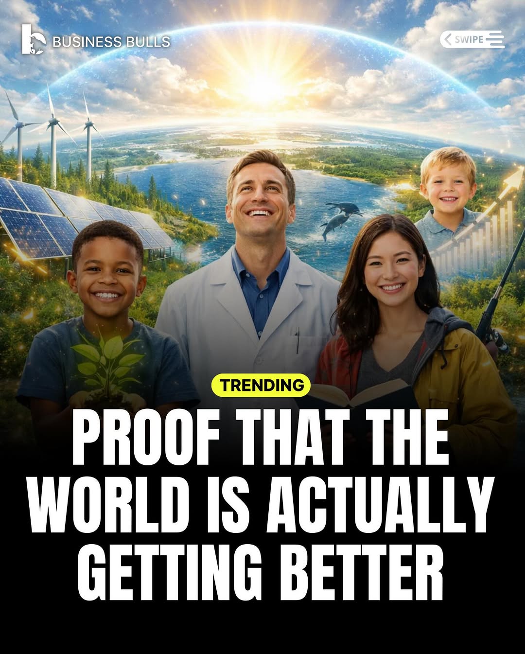 The world is improving in ways we often overlook. Life expectancy is rising, clean energy adoption is booming, preventable diseases are vanishing, and millions of hectares of forests and oceans are no