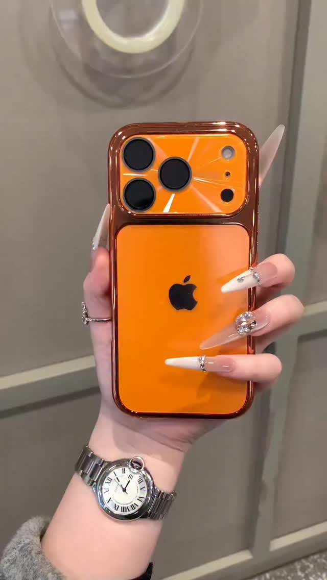 Sharing an Aima orange aurora large-window phone case — the premium vibe is instantly elevated ✨ #PremiumStyle #OriginalDesign #PhoneCase #UniqueStyle #MustHave PhoneAccessories