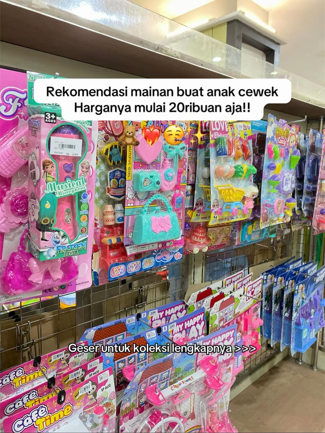 MAINAN ANAK CEWEK MULAI 20RIBUAN‼️😱 Daripada THR si kecil dipake buat beli yang ngga ngga mending buat beli mainan di Luwes Gading deh! Selain koleksinya lengkap dan banyak harganya juga murah bange