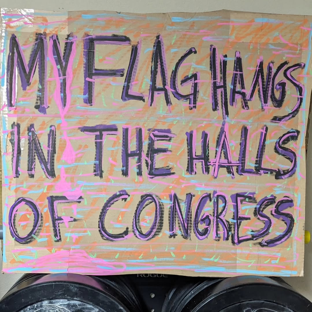 Four years ago I painted a flag and entered into a veteran art competition. I "won" third prize, but the public never saw my painting in the gallery. Its presence caused quite a stir amongst the comm