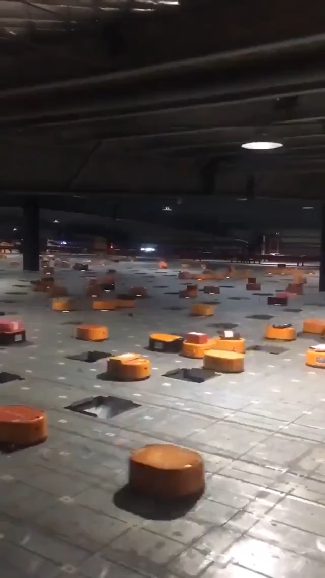 Robots don't need light to operate, but visibility on your entire supply chain is vital. #3pl #supplychain #logistics