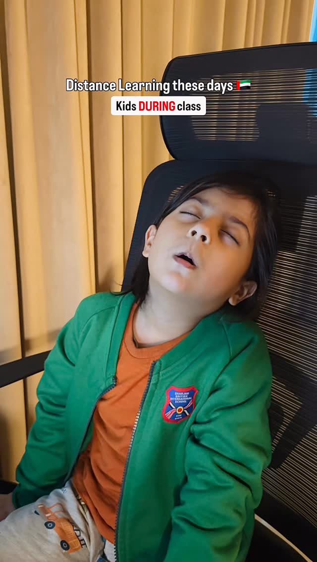 We supervise during class and canβt even sleep afterwards π° [ mom life, distance learning, kids online classes, relatable, funny reels, parenting, online school, remote learning in uae, dubai life,