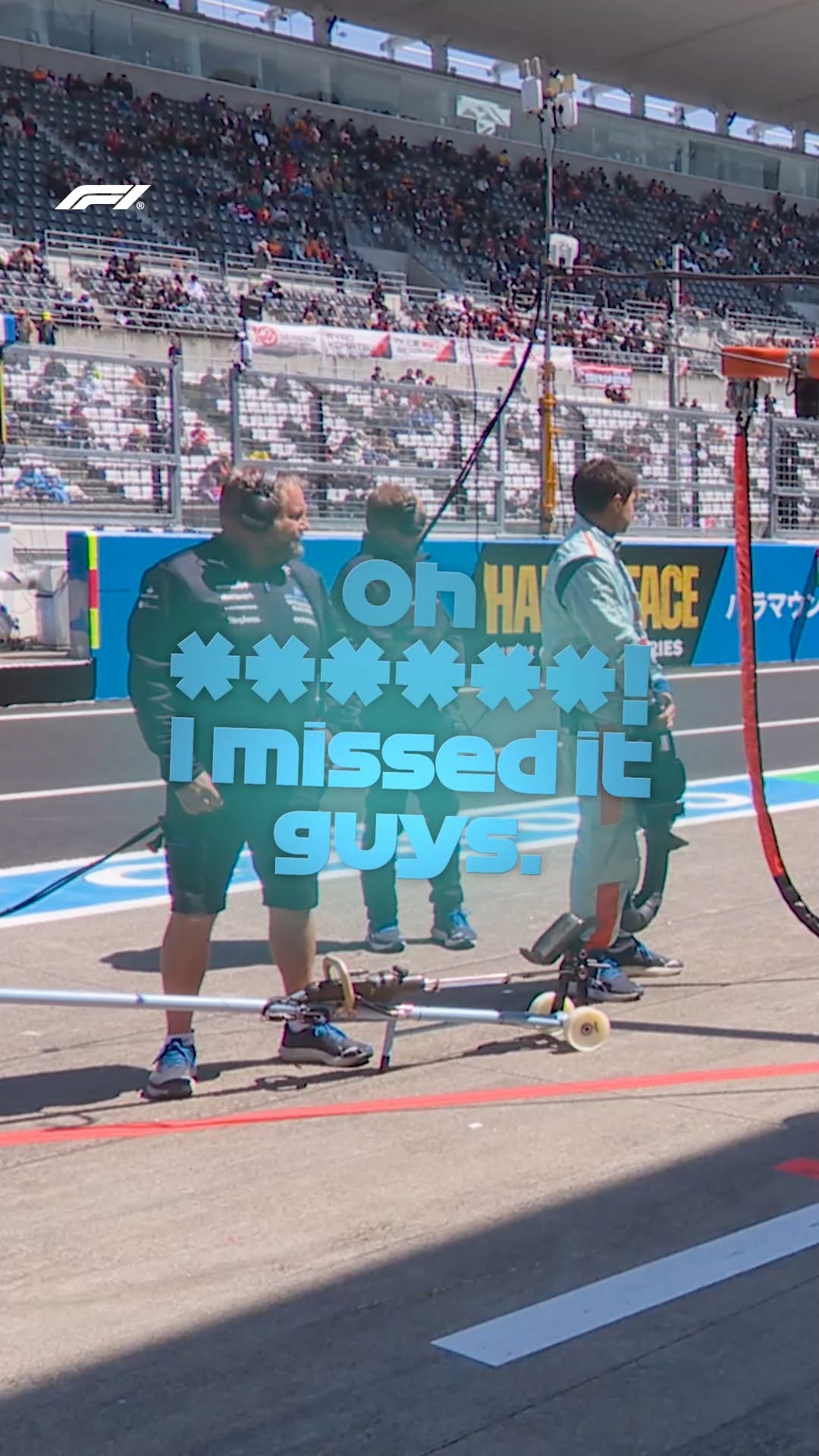 "I missed it guys!" 😱 A not-so-smooth operation in the Suzuka pits from Carlos Sainz last season! 😬 #F1 #Formula1 #JapeneseGP