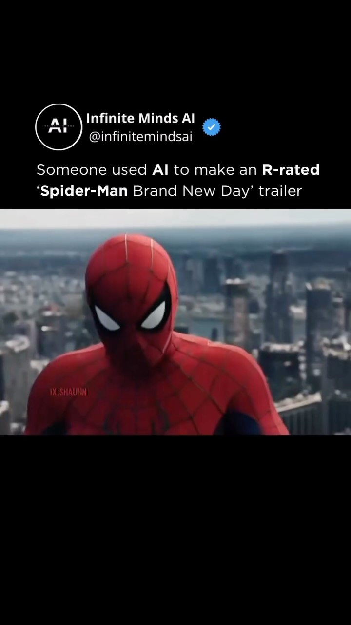 AI just reimagined Spider-Man in a way we’ve never seen before. A creator used Seedance 2.0 to generate an R-rated Spider-Man: Brand New Day trailer - darker, more intense, and visually closer to a c
