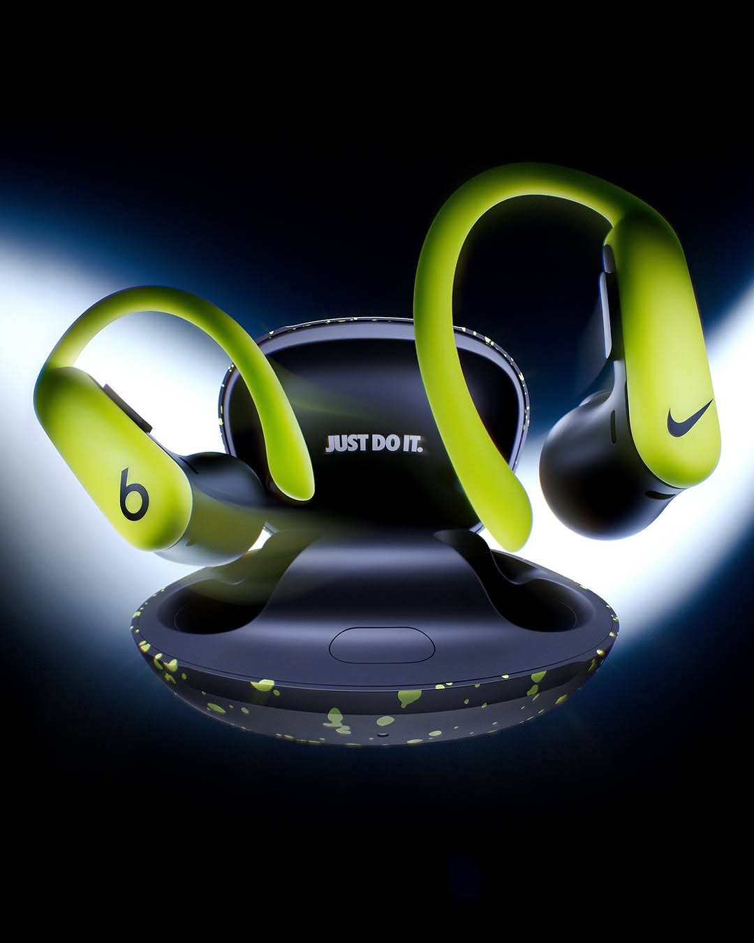 The Nike Powerbeats Pro 2, featuring secure fit, Active Noise Cancelling, sweat and water resistance and Nike Run Club compatible heart monitoring to help athletes lock in. Get yours now at apple.com,