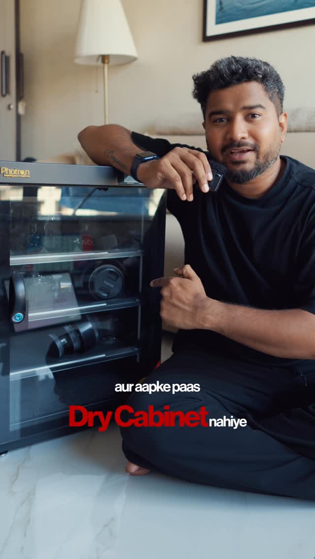 If you’re serious about photography… be serious about protecting your gear too. Thanks to @kashishfotovision 📸 #Photography #Tech #Camera #Mumbai #DryCabinet