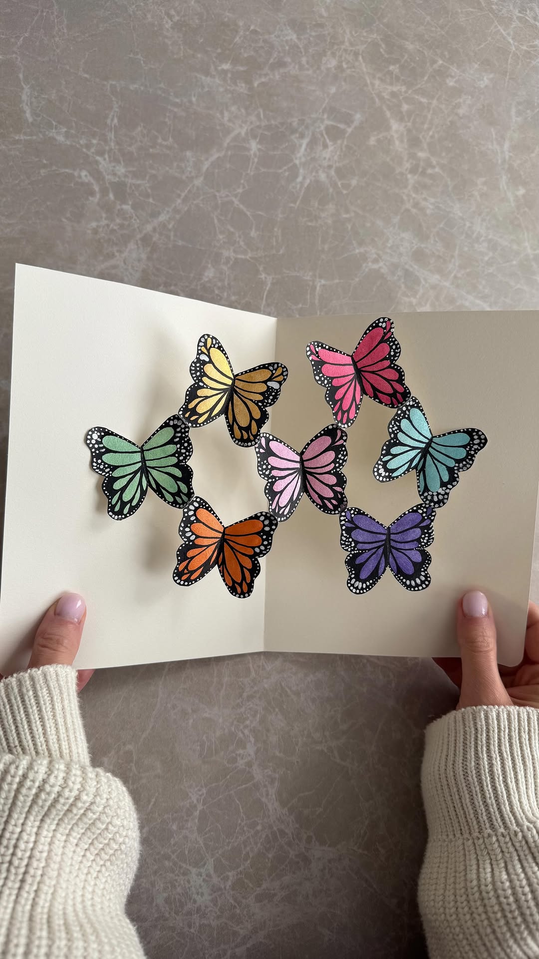 Pop-up butterflies card π¦ππ #craft #creative #diy #handmade #handmadecards cute craft diy handmade card inspiration