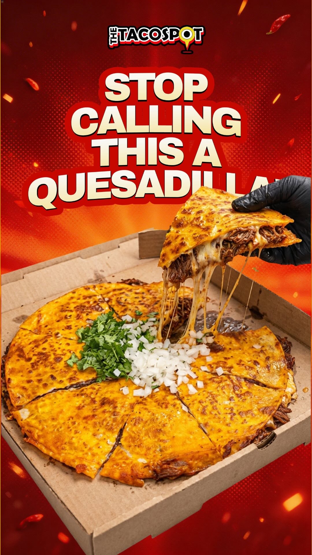 Who does he think he is… Michael Birria Jordan? 😏🍕🔥 ㅤ Loaded with melted cheese, seasoned birria, onions, cilantro, and served with rich consomé for dipping. ㅤ Order now at tacospotaz.com !! ㅤ #foo