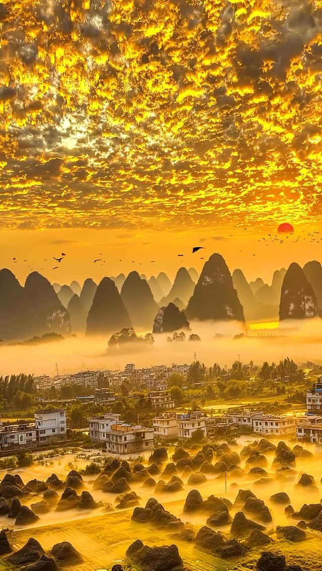 This is likely a kind of poetic mood that only the Chinese truly understand ✨ #sunset #fyb