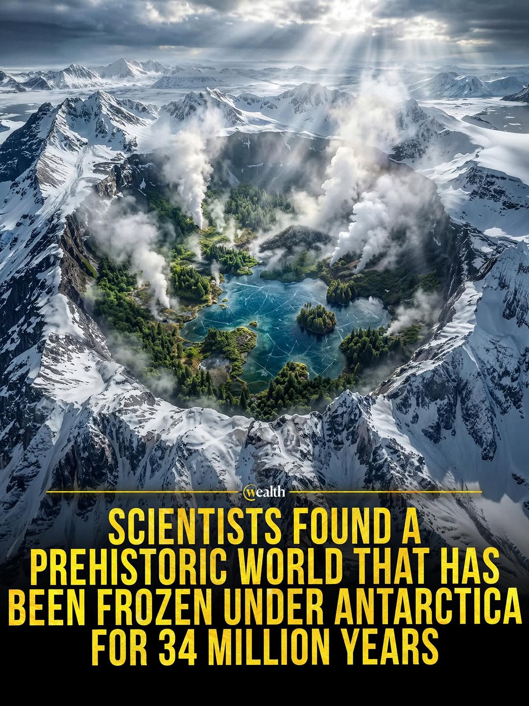 Antarctica’s ice didn’t erase the past, it sealed it 🧊🌍 Beneath East Antarctica, radar and satellite data revealed a 32,000-square-kilometer network of valleys and ridges shaped before the continent