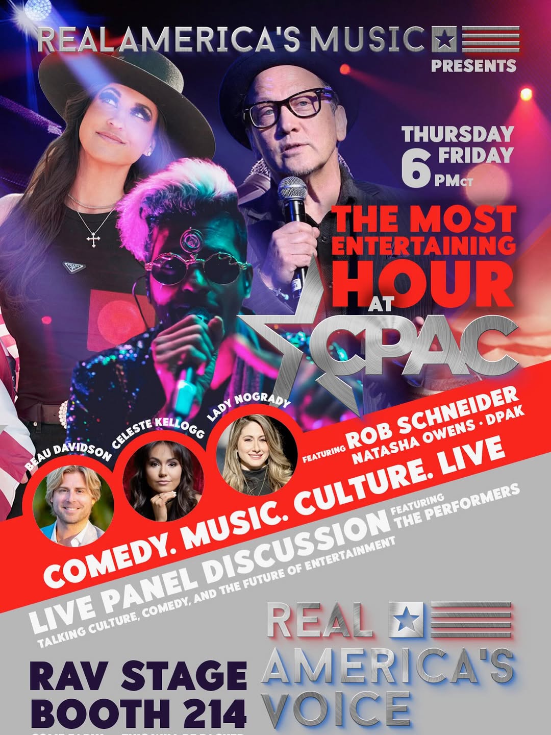 Tune in to @realamericasvoice this Thursday (3/26) and Friday (3/27) for two nights of premium entertainment. We’re proud to introduce our expansion beyond news; into a bold new era of conservative e