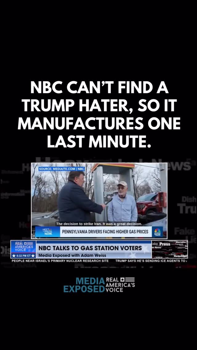 NBC Can’t Find a Trump Hater, so it Manufactures one Last Minute. #mediaexposed #ravn