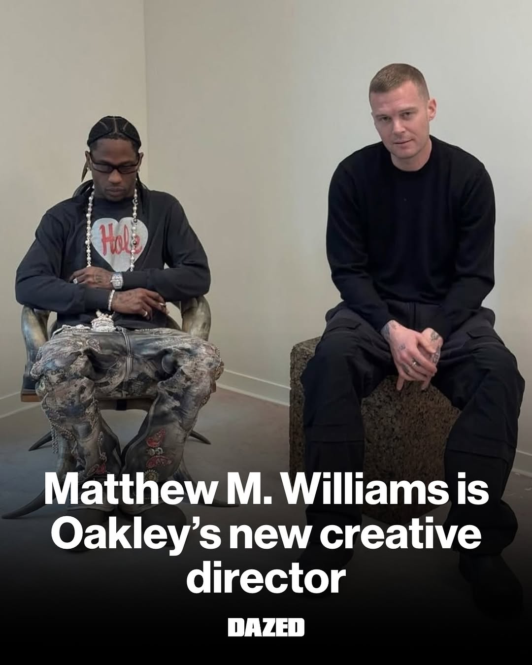 JUST IN π¨ @oakley has named @matthewmwilliams creative director of apparel, footwear and accessories πͺοΈ The designer behind 1017 Alyx 9SM and former Givenchy creative director will work alongside O