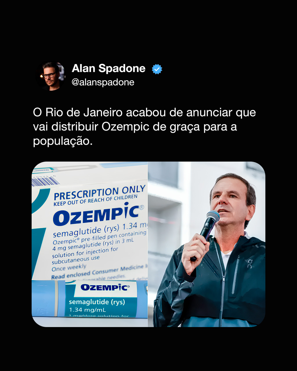 Eduardo Paes acabou de anunciar a distribuição de Ozempic pelo SUS. Se isso não te acende um alerta, deveria. Quando o medicamento vira comum, o que diferencia não é o ativo. É o método. É a experiênc