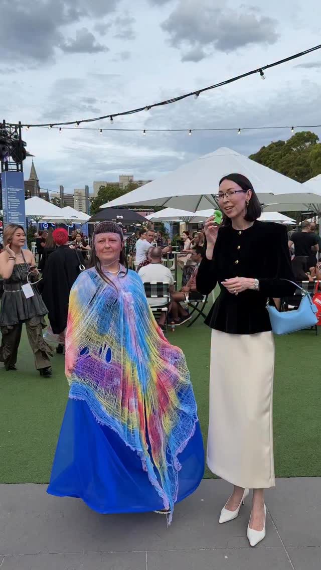 Luminous blue colour of 2027💙 Chatting to some stylish people wearing this shade during Melbourne Fashion Festival. Follow @whatpeoplewear.au for everyday street style Tag us to be featured 🔥 #wh