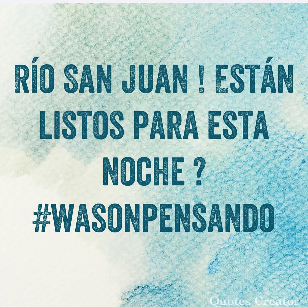 Con Dios ! Nos vemos esta noche . #wasonpensando