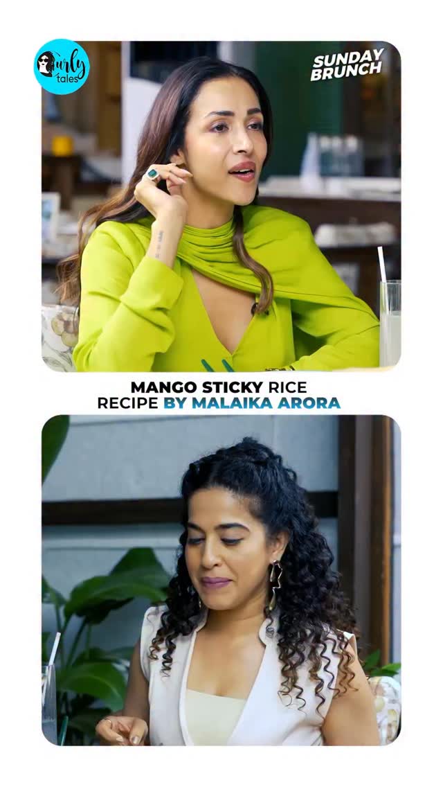 #SundayBrunch Mango Sticky Rice Recipe By Malaika Arora Watch the full episode on Curly Tales YouTube channel Follow @curly.tales for more #mangostickyrice #recipe #malaikaarora #kamiyajani