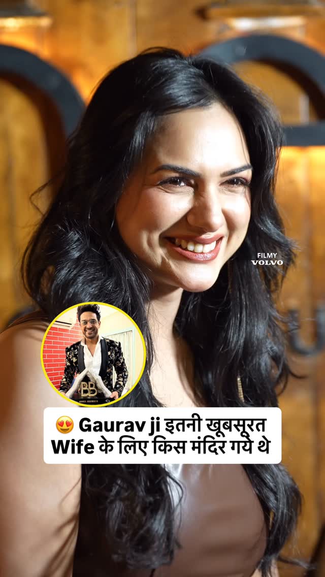 @gauravkhannaofficial definitely prayed at the right temple 🛕 😍 . . . #filmyvolvo #gauravkhanna