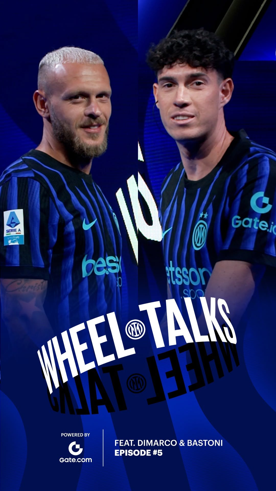 Interismo, friendship and left-footed magicians 🖤💙 Dimarco and Bastoni take centre stage in the new episode of Wheel Talks 🎙️🎡 Powered by @gate.com_global