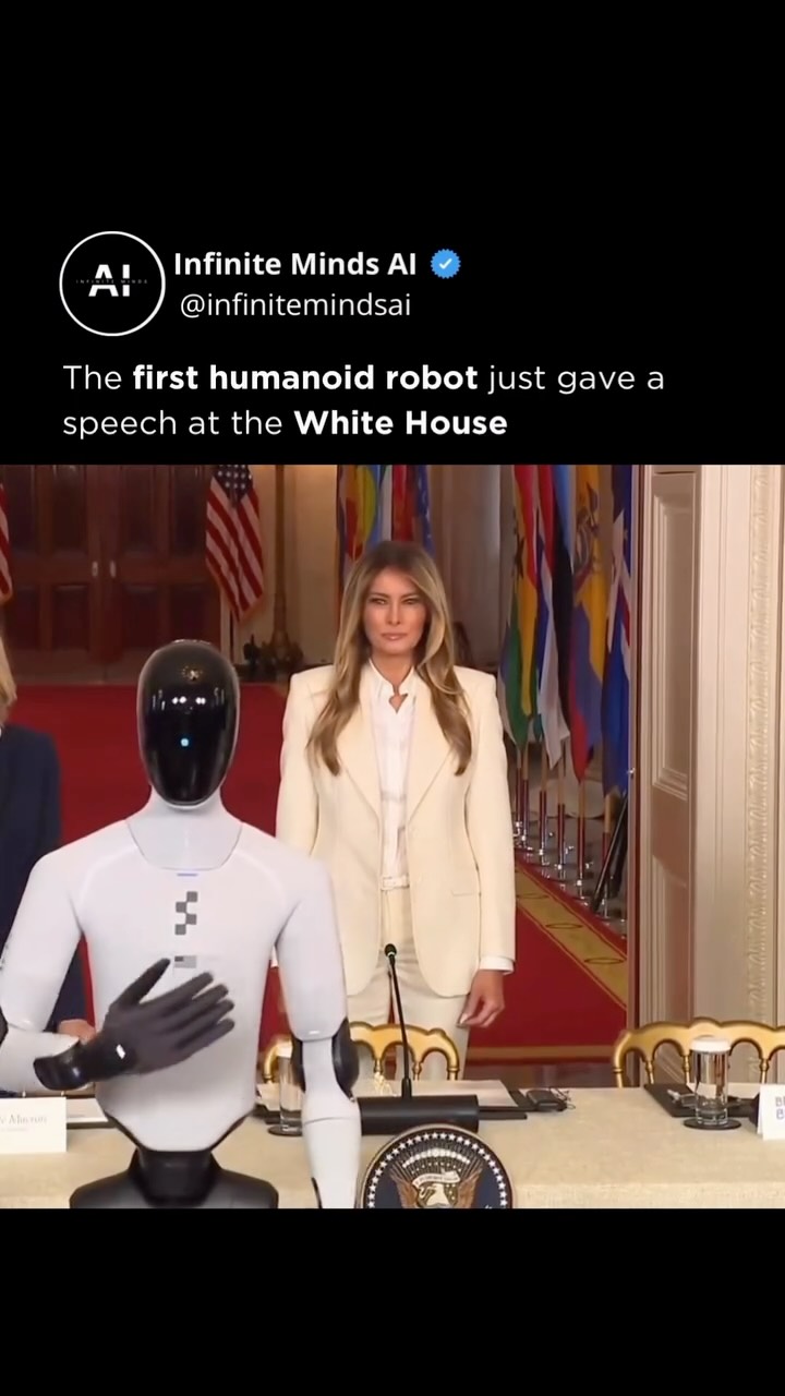 For the first time in history, a humanoid robot has entered the White House. Figure 03 joined the First Lady at the “Fostering the Future Together” summit, marking one of the first times a humanoid s